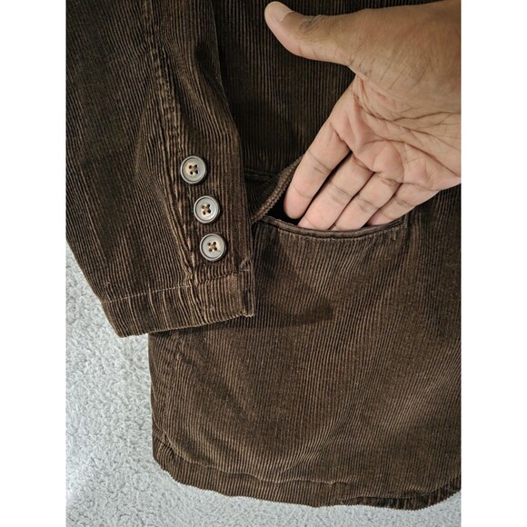 Sonoma Blazer Mens 2XL Brown Corduroy Sport Coat Classic Casual Fall Preppy - Picture 5 of 10
